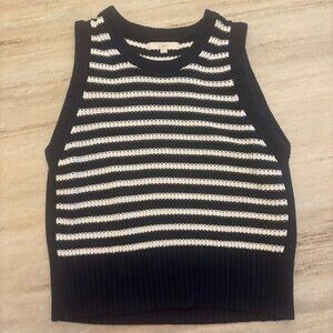 Women's LOFT XL Blue And White Striped Tank Top (Never Worn)